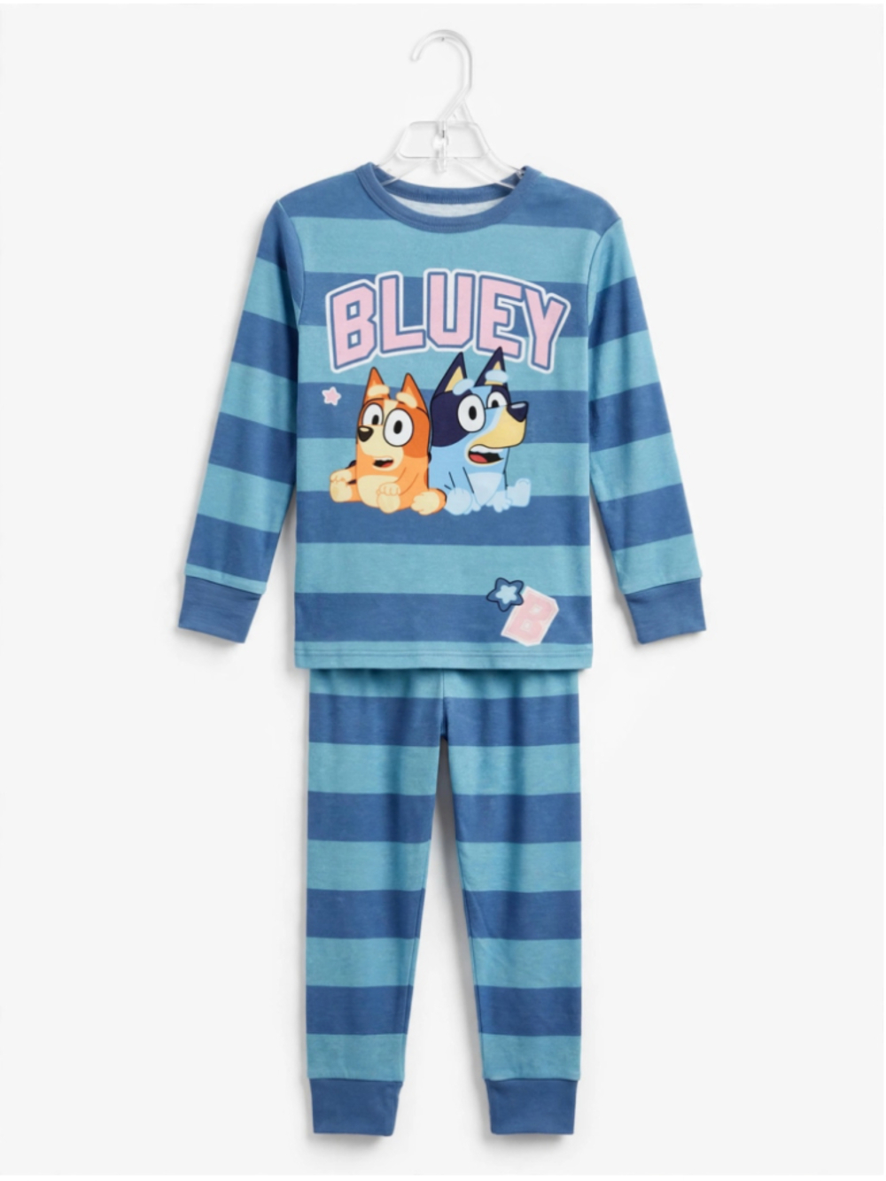 BBC Studios/Girls Bluey Pajama Set Size 8 Blue and White